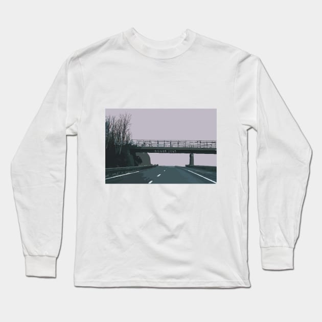 Silver Jews - American Water, We Are Real, Message broadcast on an overpass Long Sleeve T-Shirt by Window House